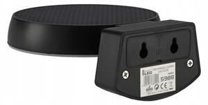 Lampada da parete solare con sensore LED/3W/3,7V 1800 mAh IP54 nero