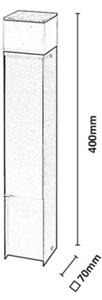 Rabalux 76341 - Lampada da esterno a LED con 2 prese RUSSET LED/10W/230V IP44