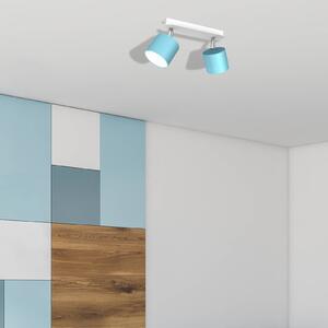 Eko-Light Faretto soffitto Cloudy 2 luci blu