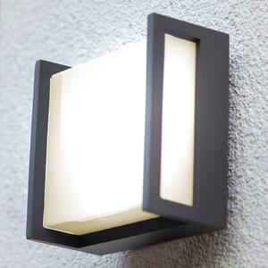 LUTEC Applique da esterni LED Qubo, 14 cm x 14 cm