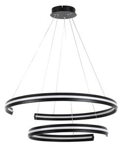 Rabalux 72052 - Lampadario LED dimmerabile a sospensione con cavo ZADIE 80W/230V 3000-6500K nero + telecomando