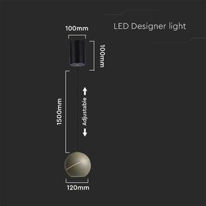 Lampada a sospensione LED 3000K regolabile marrone V-TAC VT-7797-8003