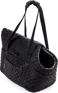 Borsa per cani Borsa da trasporto per cani Gatti Borsa da trasporto New Black Minky L