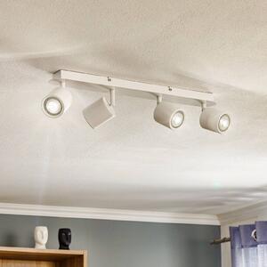 Luminex Spot soffitto Modo di acciaio inox, bianco, 4 luci