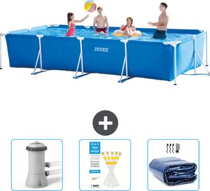 Piscina fuori terra rettangolare - 450x220x84 cm - Struttura in 4 parti - Modello SCB74