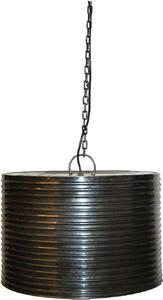 Lampada a sospensione Malabar in ferro con scanalature