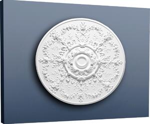 Orac R64 Luxxus rosone a stucco profilo decorativo per plafoniera rosone di alta qualità in poliuretano stabile | diametro 95 cm