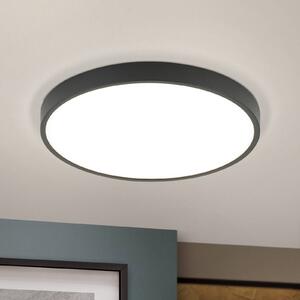 ORION Plafoniera Bully LED nera, 3.000 K, Ø28cm