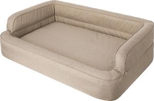 Letto per cani, arredamento per animali, letto per gatti, sfoderabile, cesto per cani, cuscino per cani, lettino per cani, posti letto, divano per cani, beige, XL: 96x62 cm