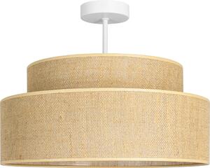 FKL DESIGN Home Deco Lampada da soffitto Marrone Bianco Illuminazione da soffitto della serie BE110-D-BB (Marrone)