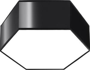 Lampada da soffitto SUNDE 11 nero 2xE27 15W PVC 11.5x26.5x30.5cm Sollux Lighting