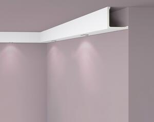 Rivestimento modanatura NMC L1 ARSTYL Noel Marquet Battiscopa decorativo Cornice del soffitto Modanatura decorativa moderna bianca 2 m