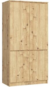 Akord Armadio 4 Ante Rovere Artigianale 90X51X180 Cm