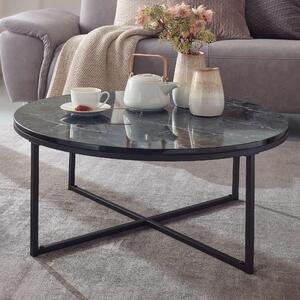Tavolo 80x36x80 cm con aspetto marmo | Wohnling