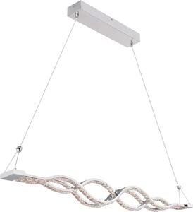 Globo Lighting lampada a sospensione in metallo cromato, LED