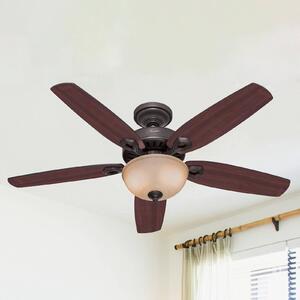 Ventilatore da soffitto Hunter con luce Builder Deluxe, bronzo