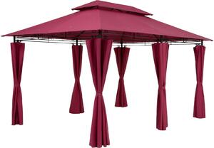 Casaria Gazebo Topas Padiglione 3x4m in Metallo Resistente Idrorepellente con Pannelli Laterali Tendone da Giardino Feste
