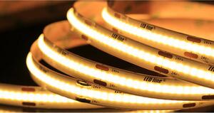 LED-line® Striscia LED COB da 5 metri 24V DC 320SMD 3600 lumen bianco caldo (2700K)