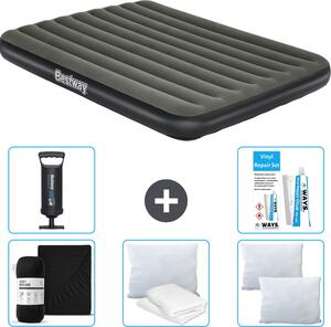 Materasso gonfiabile Bestway - 2 persone - 152 x 203 x 25 cm - Verde - accessori inclusi