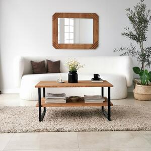 Skye Decor, Neta - Oak, tavolino, quercia, 100 % LEGNO DI PINO MASSICCIO, 85 x 60 x 40 cm