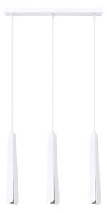 Lampada a sospensione PRYSM 3L bianco 3xG9 8W acciaio 120x5x45cm Sollux Lighting