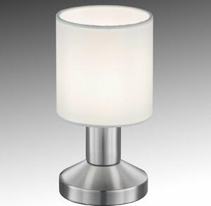 Trio Lighting Lampada tavolo tessile Garda paralume bianco