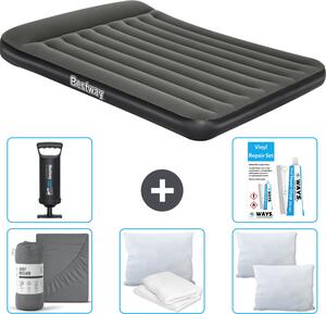 Materasso gonfiabile Bestway - 2 persone - 152 x 203 x 30 cm - Verde - accessori inclusi