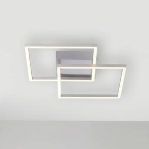 JUST LIGHT. Plafoniera LED Iven, acciaio, 35,9x35,9cm