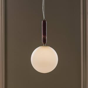 Globen Lighting Lampada a sospensione Torrano, dimmerabile, Rosso, Soggiorno / Sala da pranzo, Pietra, Scandinavo, Lampada a sospensione