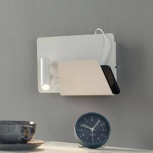 FARO BARCELONA Moderna applique LED Suau con porta USB