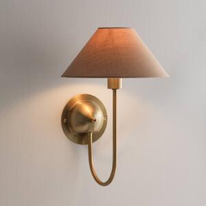 Globen Lighting Applique da parete IRIS, Marrone / Ruggine, Soggiorno / Sala da pranzo, Tessuto / Stoffa / Seta, Scandinavo, Applique