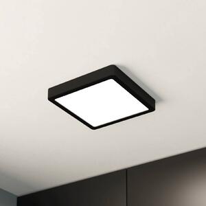 EGLO Plafoniera LED Fueva 5 IP44 3000K nero 21x21cm