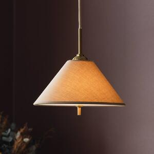Globen Lighting Lampada a sospensione IRIS, dimmerabile, Marrone / Ruggine, Soggiorno / Sala da pranzo, Tessuto / Stoffa / Seta, Scandinavo, Lampada a sospensione