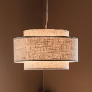 Globen Lighting Lampada a sospensione Noah Bouclé, dimmerabile, Crema / Ambra, Soggiorno / Sala da pranzo, Tessuto / Stoffa / Seta, Scandinavo, Lampada a sospensione
