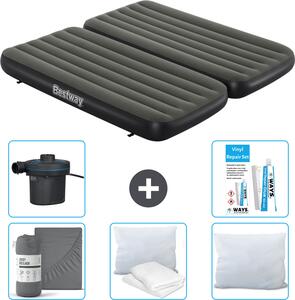 Materasso gonfiabile Bestway - 3 in 1 - 1 persona - 2 persone - 99 x 188 x 25 cm - Verde - accessori inclusi