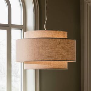 Globen Lighting Lampada a sospensione Noah Bouclé, dimmerabile, Crema / Ambra, Soggiorno / Sala da pranzo, Tessuto / Stoffa / Seta, Scandinavo, Lampada a sospensione