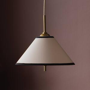 Globen Lighting Lampada a sospensione IRIS, dimmerabile, Crema / Ambra, Soggiorno / Sala da pranzo, Tessuto / Stoffa / Seta, Scandinavo, Lampada a sospensione