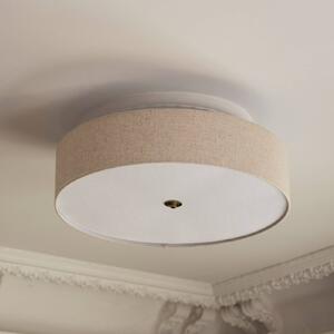 Globen Lighting Plafoniera Noah Ø 65 cm beige Noah, dimmerabile, Crema / Ambra, Soggiorno / Sala da pranzo, Tessuto / Stoffa / Seta, Scandinavo