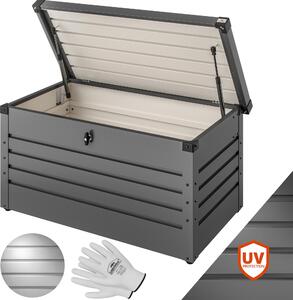GARDEBRUK® Baule da Esterno con Coperchio 2 Chiavi 385L Cassapanca Contenitore Box Porta Attrezzi Bauli Giardino Contenitori Cuscini Box Utensili