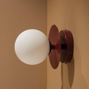 Globen Lighting Applique da parete ART DECO, dimmerabile, Rosso, Soggiorno / Sala da pranzo, Vetro, Scandinavo, Applique