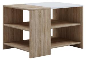 AISEN tavolino Mila 70 Sonoma rovere/bianco
