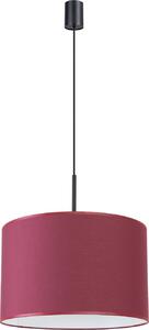 Lampada a sospensione NEVIA bordeaux 1xE27 15W tessuto/PVC 137x40x40cm Sollux Lighting