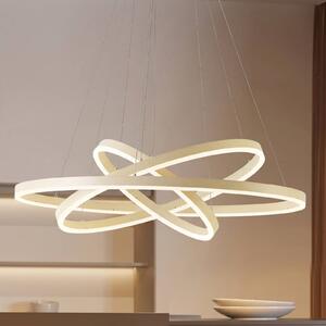 Lampada a sospensione Albiona Arcchio, dimmerabile, Crema / Ambra, Metallo, Moderno, Lampada a sospensione