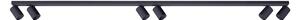 Faretto da incasso a 6 luci MALGA 6 LINE BLACK IP20 6xGU10 220–240 V nero EDO777872 EDO Solutions
