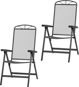 Set di 2 poltrone pieghevoli Siena Garden Elda