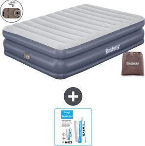 Materasso gonfiabile Bestway - 2 persone - 152 x 203 x 51 cm - Grigio - - Accessori inclusi