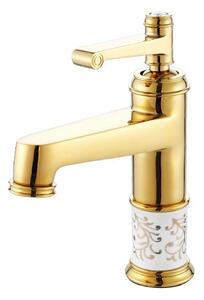 Miscelatore lavabo KRAN retro GOLD in piedi MINEA LAUFERI