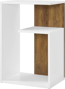 Tavolino VASAGLE, comodino, tavolino, aperto, con ripiano, con vano portaoggetti, utilizzabile in verticale o in orizzontale, moderno, 30 x 40 x 60 cm