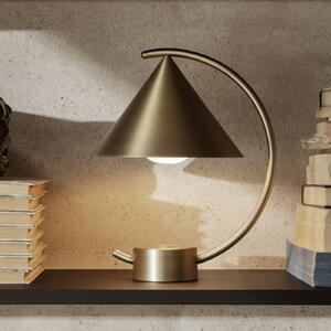 Ferm LIVING Lampada da tavolo ricaricabile a LED Meridian, ottone