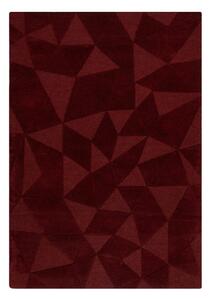 Tappeto burgundy in lana tessuto a mano 160x230 cm Shard Red – Flair Rugs